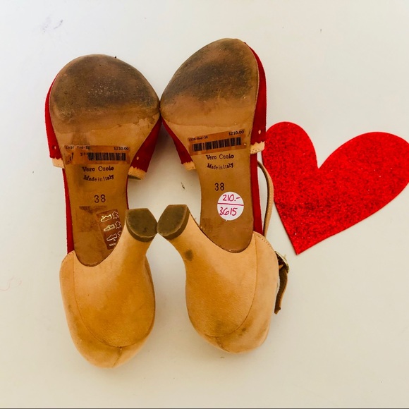 LESVENUES suede peep toe dual collar pumps. 🌹 - Picture 4 of 8